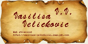 Vasilisa Veličković vizit kartica